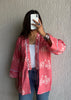 Rose Pink bicycle oversized shrug