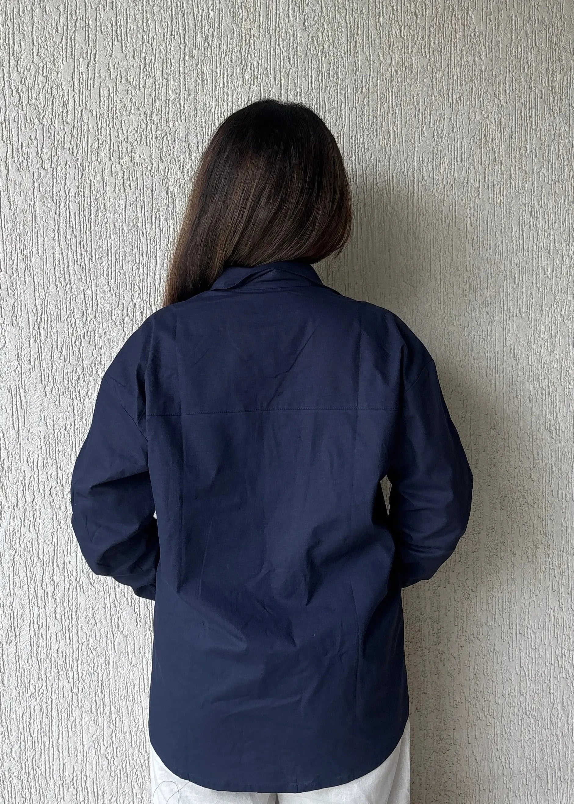 Navyblue oversized shirt