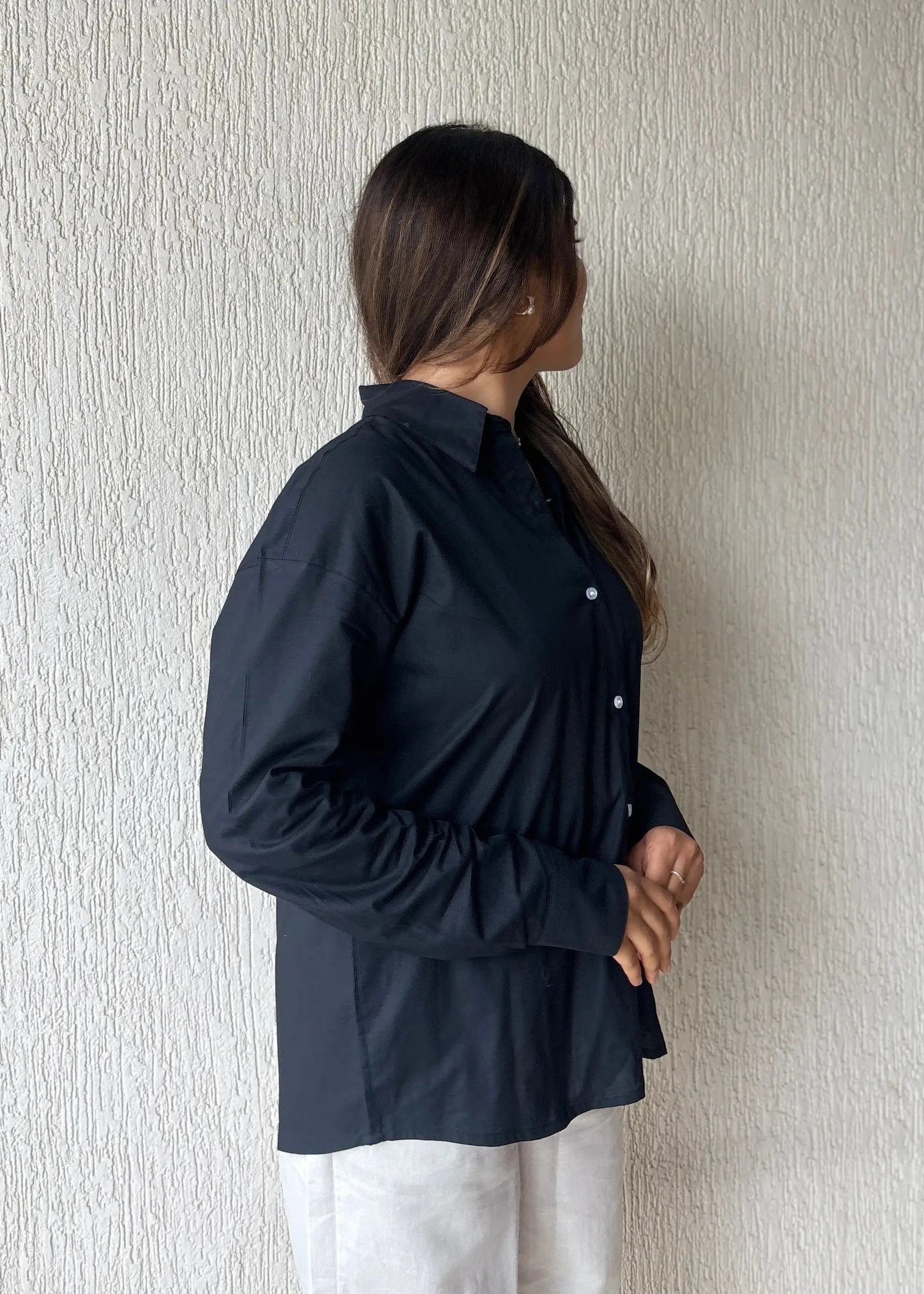 Black oversized shirt